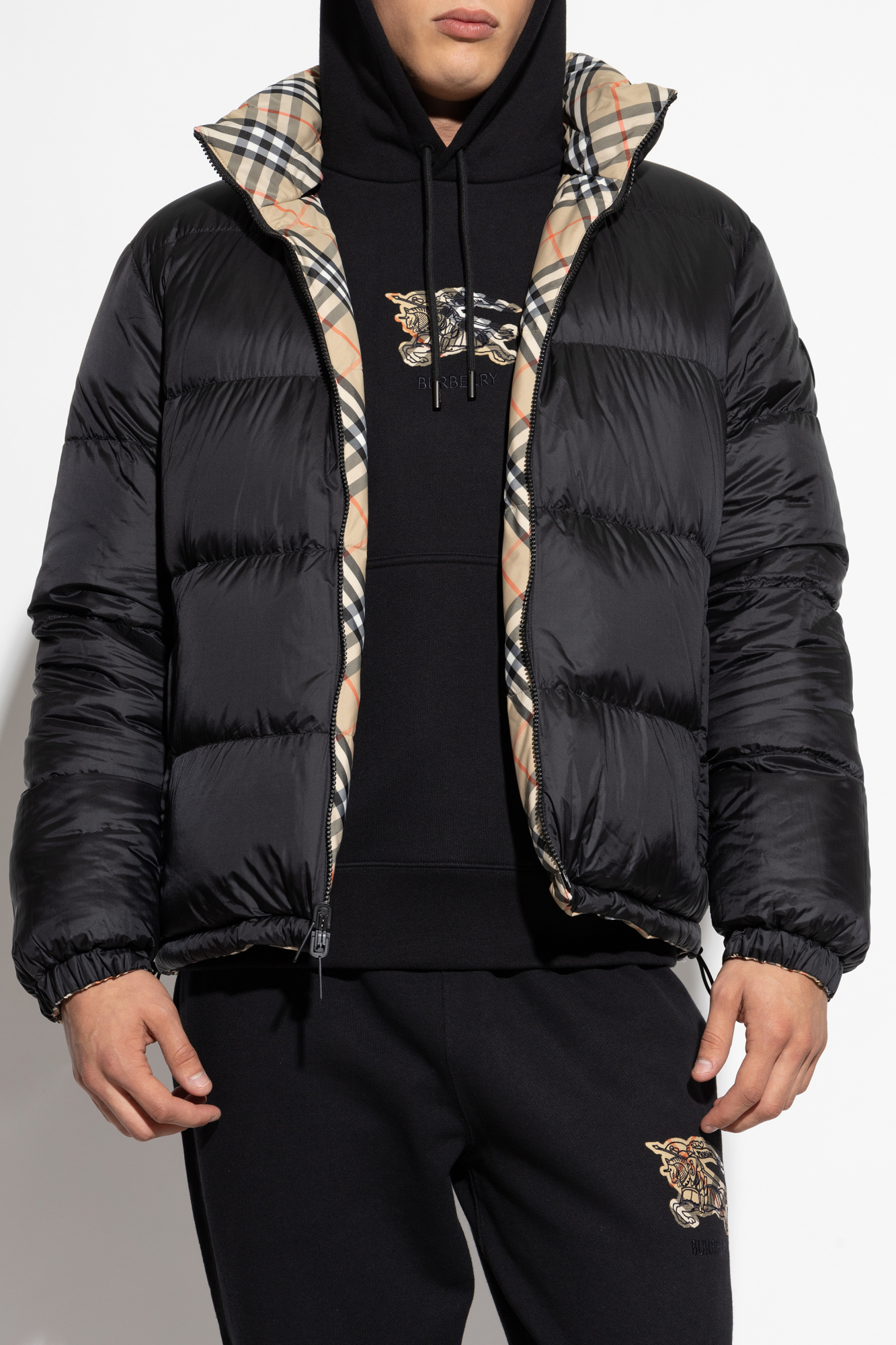 Beige Reversible down jacket Burberry - Vitkac Canada
